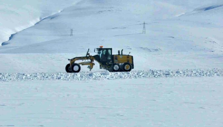 Kars’ta 33 köy yolu kar nedeniyle ulaşıma kapandı
