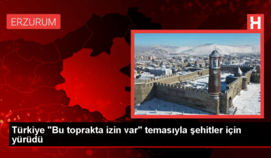 Türkiye “Bu toprakta müsaade var” temasıyla şehitler için yürüdü